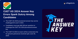 CUET UG 2024 Answer Key Errors Spark Outcry Among Candidates, Objection Window to Close on July 9